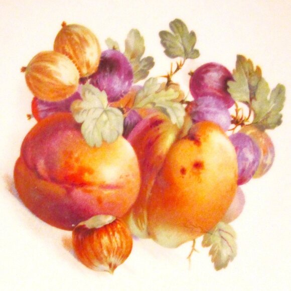 (3) Schumann Arzbery Germany handpainted salad fruit plates circa 1940s fine por - Picture 2 of 8